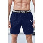 Ghassy Co. Erkek Runnig Pro Elastik Bel Nefes Alabilen Koşu Fitness Spor Şortu - 2XL - Lacivert