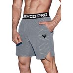Ghassy Co. Erkek Runnig Pro Elastik Bel Nefes Alabilen Koşu Fitness Spor Şortu AÇIK GRİ XXL