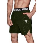 Ghassy Co. Erkek Runnig Pro Elastik Bel Nefes Alabilen Koşu Fitness Spor Şortu HAKİ L