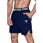 Ghassy Co. Erkek Runnig Pro Elastik Bel Nefes Alabilen Koşu Fitness Spor Şortu LACİVERT XXL