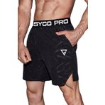 Ghassy Co. Erkek Runnig Pro Elastik Bel Nefes Alabilen Koşu Fitness Spor Şortu SİYAH XL