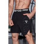Ghassy Co. Erkek Runnig Pro Elastik Bel Nefes Alabilen Koşu Fitness Spor Şortu - Siyah
