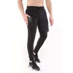 Ghassy Co. Erkek Running Compression Hızlı Kuruma Micropoly Halısaha Antrenman Gym Fitness Koşu Uzun Taytlı Şort - XL - Siyah