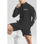 Ghassy Co. Erkek Running Hızlı Kuruma Nem Emici Teknik Performan Uzun Kollu T-Shirt - Füme - 2XL