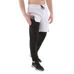 Ghassy Co. Erkek Running mpression Hızlı Kuruma Micropoly Halısaha Antrenman Gym Fitness Koşu Uzun Taytlı Şort BEYAZ XXL
