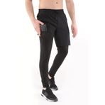 Ghassy Co. Erkek Running mpression Hızlı Kuruma Micropoly Halısaha Antrenman Gym Fitness Koşu Uzun Taytlı Şort SİYAH XXL