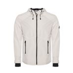 Ghassy Co.Erkek Rüzgarlık/Yağmurluk Outdoor Omuz Detaylı Mevsimlik Füme Spor Ceket BEYAZ XXL