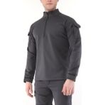 Ghassy Co. Erkek Su ve Rüzgar Geçirmez Ripstop Military Tactical Army Combat Yarım Fermuarlı Mont - Füme - 2XL