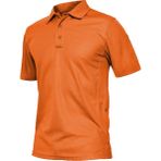 Ghassy Co. Erkek Taktik Polo Yaka Gömlek Hızlı Kuruma Nem Emici Performans Pique Jersey Golf T-Shirt - Turuncu