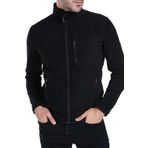 Ghassy Co. Erkek Tam Fermuarlı Polar Ceket - SİYAH M