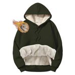 Ghassy Co. Erkek Ultra Termal Kapüşonlu Sherpa Astarlı Kanguru Cepli Sweatshirt