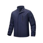 GHASSY CO. Ghassy Co. Erkek İçi Polarlı Dik Yaka Su ve Rüzgar Geçirmez Softshell Mont