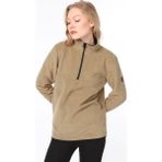 Ghassy Co. Ghassy Co Kadın Yarım Fermuarlı Sweatshirt - Bej