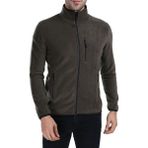 Ghassy Co. Ghassyco. Erkek Tam Fermuarlı Polar Ceket - Koyu Haki - XL