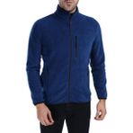 Ghassy Co. Ghassyco. Erkek Tam Fermuarlı Polar Ceket - Mavi - XL