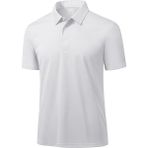 Ghassy Co. Golf Beyaz Dry Fit Classic Tenis Casual Polo Yaka Erkek T-shirt