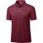 Ghassy Co. Golf Bordo Dry Fit Classic Tenis Casual Polo Yaka Erkek T-shirt