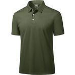 Ghassy Co. Golf Haki Dry Fit Classic Tenis Casual Polo Yaka Erkek T-shirt