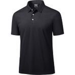 Ghassy Co. Golf Siyah Dry Fit Classic Tenis Casual Polo Yaka Erkek T-shirt