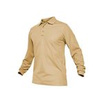 Ghassy Co. Jersey Bej Golf Polo Gömlek Pike Performans Taktik Askeri Uzun Kollu Erkek T-shirt