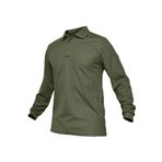 Ghassy Co. Jersey Haki Golf Polo Gömlek Pike Performans Taktik Askeri Uzun Kollu Erkek T-shirt