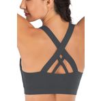 Ghassy Co. Kadın Çarpraz Sırt Detaylı Criss Cross Kaplı Yoga Egzersiz Fitness Spor Sütyeni