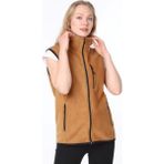 Ghassy Co. Kadın Polar Çok Cepli Trekking Spor Yelek - Camel