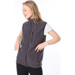 Ghassy Co. Kadın Polar Çok Cepli Trekking Spor Yelek - XL - Koyu Gri