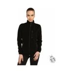 Ghassy Co.Kadın Polar Tam Fermuarlı Sweatshirt 9 Renk siyah