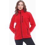 Ghassy Co. Kadın Pro Rüzgar Geçirmez 5 Cepli Tam Fermuarlı Outdoor Polar Ceket TMFR869866011 - Kırmızı