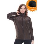 Ghassy Co. Kadın Pro Rüzgar Geçirmez 5 Cepli Tam Fermuarlı Outdoor Polar Ceket TMFR869866011 - XL - Koyu Haki