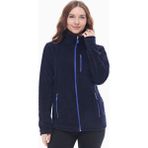 Ghassy Co. Kadın Pro Rüzgar Geçirmez 5 Cepli Tam Fermuarlı Outdoor Polar Ceket TMFR869866011 - XL - Lacivert - Mavi