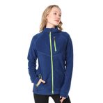 Ghassy Co. KADIN TAM FERMUARLI POLAR CEKET İNDİGO MAVİ S