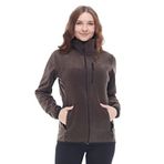 Ghassy Co Kadın Tam Fermuarlı Polar Ceket - KOYU HAKİ XL