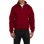 Ghassy Co. Silver Bordo Dik Yaka Yarım Fermuarlı Erkek Sweatshirt