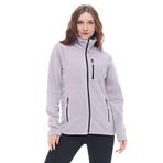 GHASSYCO. KADIN TAM FERMUARLI POLAR CEKET AÇIK GRİ M