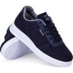 Ghattix Erkek Yazlık Günlük Keten Sneaker Ayakkabı - Lacivert