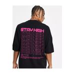 Ghedto Unisex Stay High Oversize Tshirt Siyah