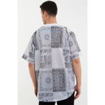 Ghetto Off Limits - Bandana Desenli Beyaz Beyzbol Forması - Siyah - Beyaz