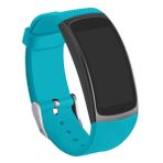 GHIJKL Uyumlu Gear Fit2 Pro/ Fit2 Band, Samsung Gear Fit 2 ve 2 Pro Tracker için Silikon Yedek Kayış (Deniz Mavisi)