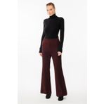 Ghisa Beli Lastikli Pantolon Bordo