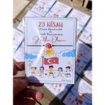 Ghl Story 23 Nisan Kartlı Ay Yıldızlı Şans Bilekliği (10 Adet) - BAYRAK VE ÇOCUK