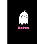 Ghost Pastel Kawaii Goth Halloween Notebook: Cute and Creepy: Notepad for Work, Spooky Basket Gift, Boss, Office, Secret Santa Gift for Coworker, Tattoo Artist, Sister, Teenager, College Student