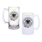 Ghostbastır Design Almanya Milli Takımı Bira Bardağı 500 cc Cam Buzlu veya Buzsuz Seçenekleriyle 0134