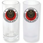 Ghostbastır Design Ankara Gençlerbirliği Spor Buzlu / Buzsuz Seçenekli Rakı Bardağı – 1 Adet Şık Sunum Bardağı 010 - Şeffaf - 200 ml