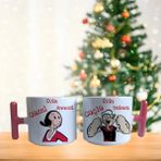 Ghostbastır Design Anne ve Babaya Özel Kahve Fincan Takımı 014 - Beyaz- Renkli - 185 ml