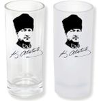 Ghostbastır Design Atatürk Buzlu / Buzsuz Seçenekli Rakı Bardağı – 1 Adet Şık Sunum Bardağı 068 - 200 ml