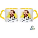 Ghostbastır Design Atatürk Kupa Bardak | Tek Adet 0625 - Renkli - 250 ml