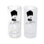 Ghostbastır Design Atatürk Rakı Bardağı Cam 200 cc Buzlu ya da Buzsuz Seçenekleriyle 0382