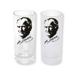 Ghostbastır Design Atatürk Rakı Bardağı Cam 200 cc Buzlu ya da Buzsuz Seçenekleriyle 0670